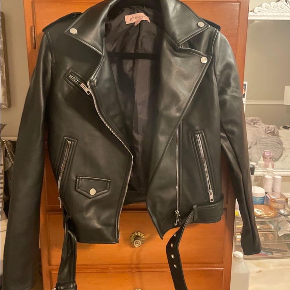 Philosophy leather jacket
